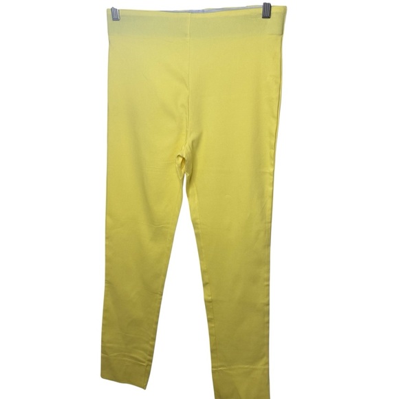 Jean-Pierre Klifa | Lemon Yellow Skinny Stretch High Rise Jackie Pants | Sz M - Picture 1 of 7